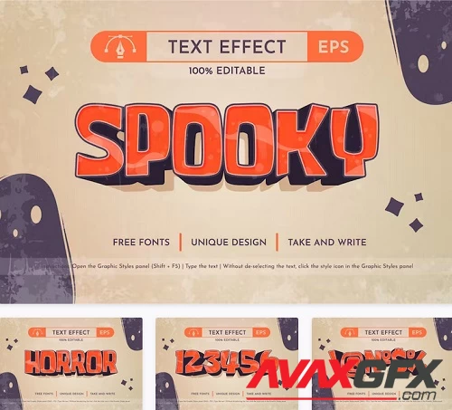 Spooky - Editable Text Effect - 42313150