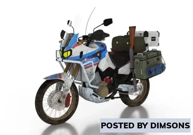 Bikes Africa Twin Survival Bike - 3D Model