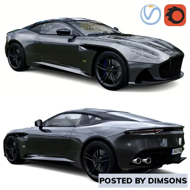 Vehicles, cars Aston martin dbs superleggera - 3D Model