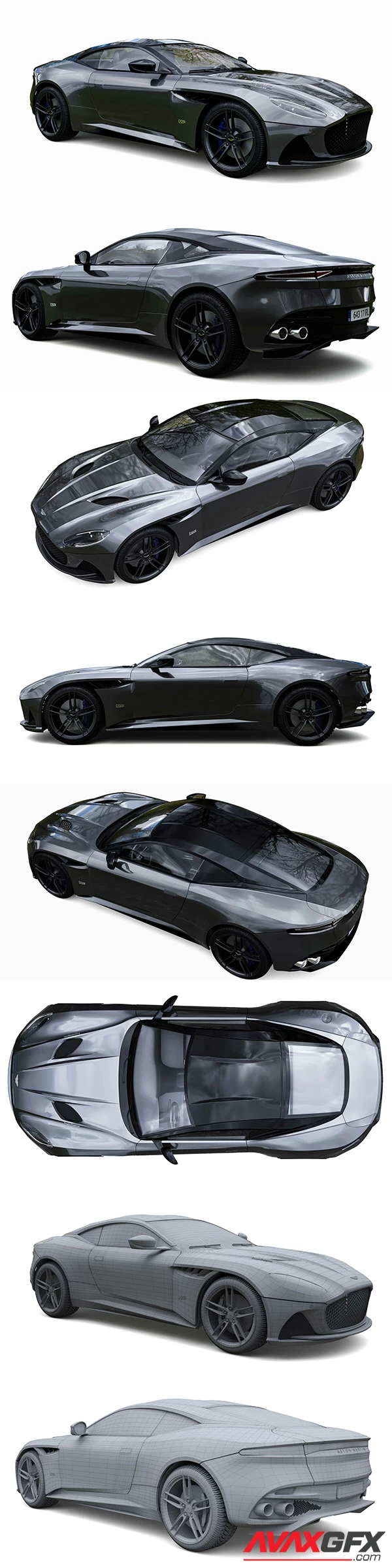 Aston Martin DBS Superleggera 3D Model