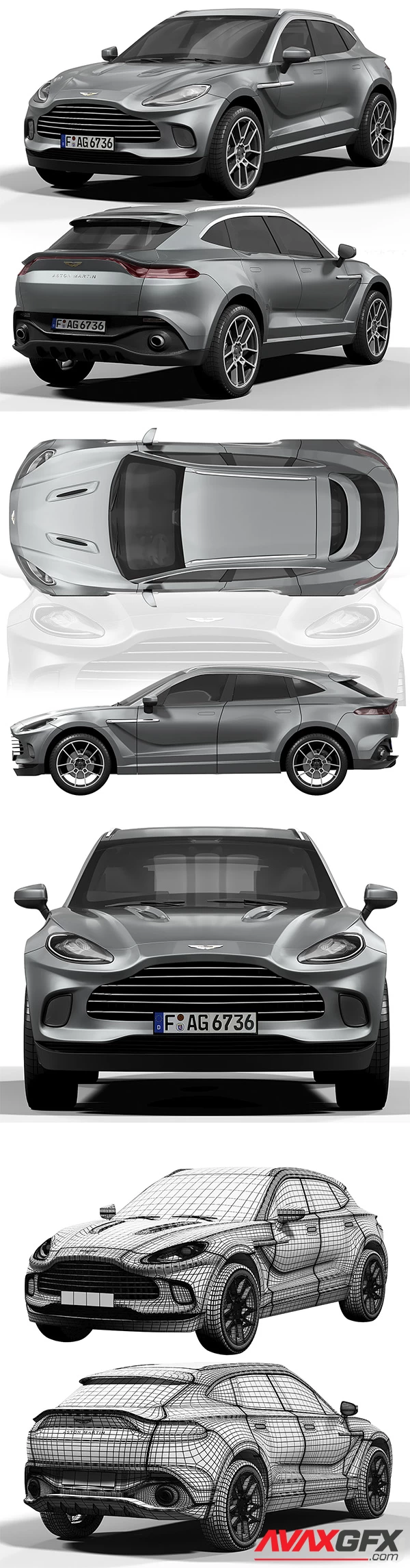 Aston Martin DBX 3D Model