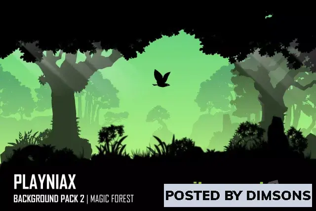 Unity 2D Background Pack 02 - Magic Forest v1.0