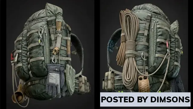 Unreal Engine Props Bags, Backpack & Survival Kit v4.22-4.27, 5.0-5.3