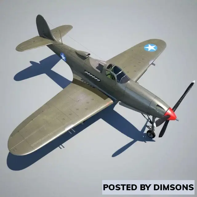 Aircraft Bell P-39 Airacobra - 3D Model