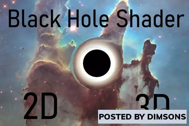 Unity Shaders Black hole shader (2D/3D) v1.22
