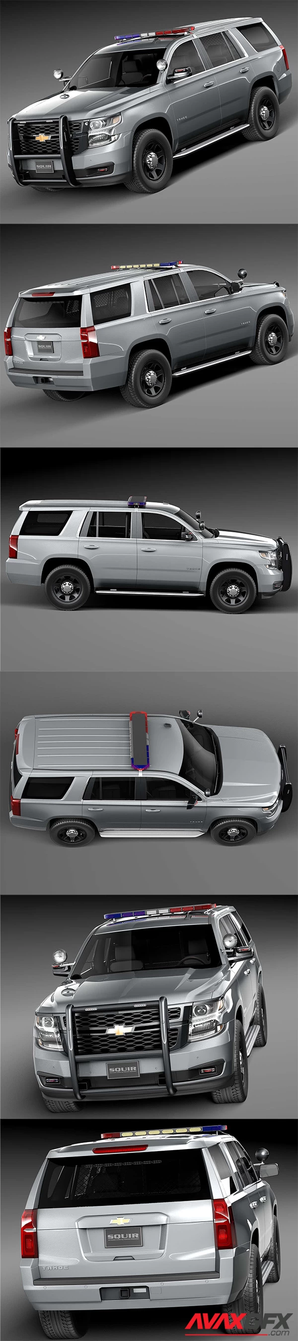 Chevrolet Tahoe PPV 2015 NYPD 3D Model