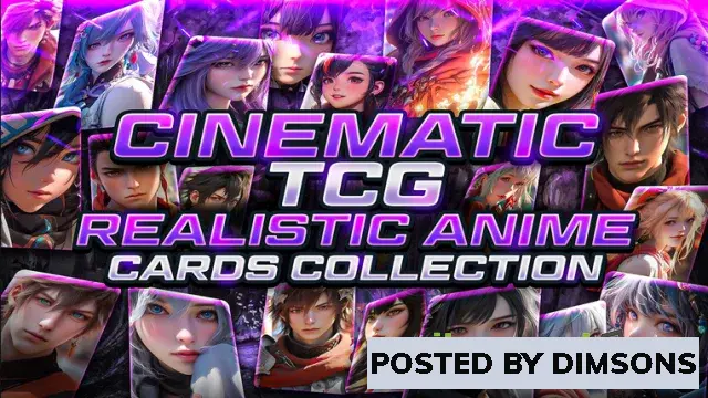 Unreal Engine 2D Assets Cinematic TCG Realistic Anime Collection v5.2