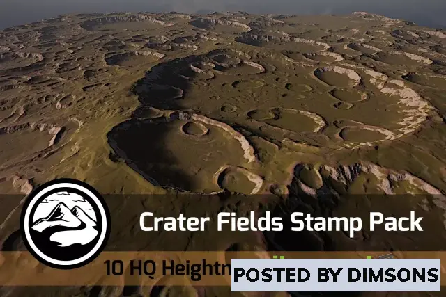 Unity 3D-Models Crater Field - Stamp Pack v1.0