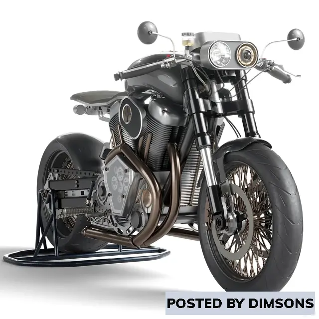 Bikes Custom motorcycle - 3D Model