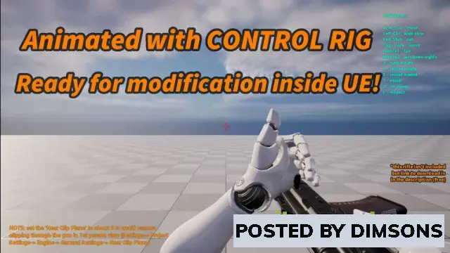 Unreal Engine Animations Customizable Shooter Arms Animations v5.1 (2023)