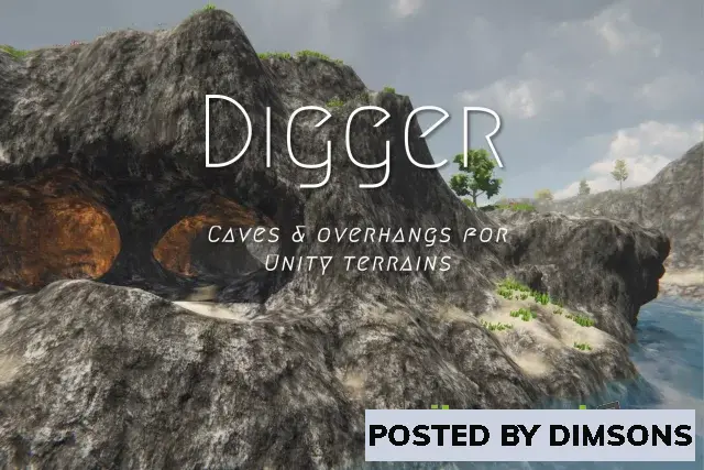 Unity Tools Digger - Terrain caves & overhangs v6.0