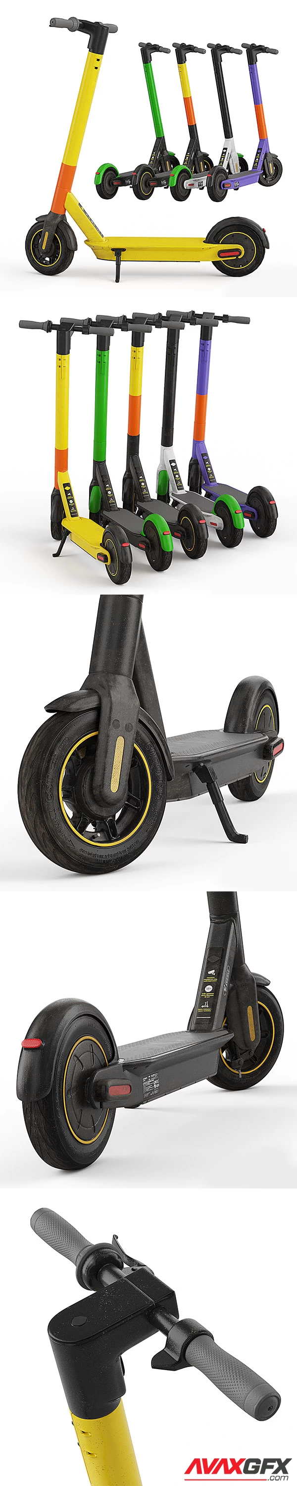 Electric Scooter Ninebot MAX G30 3D Model