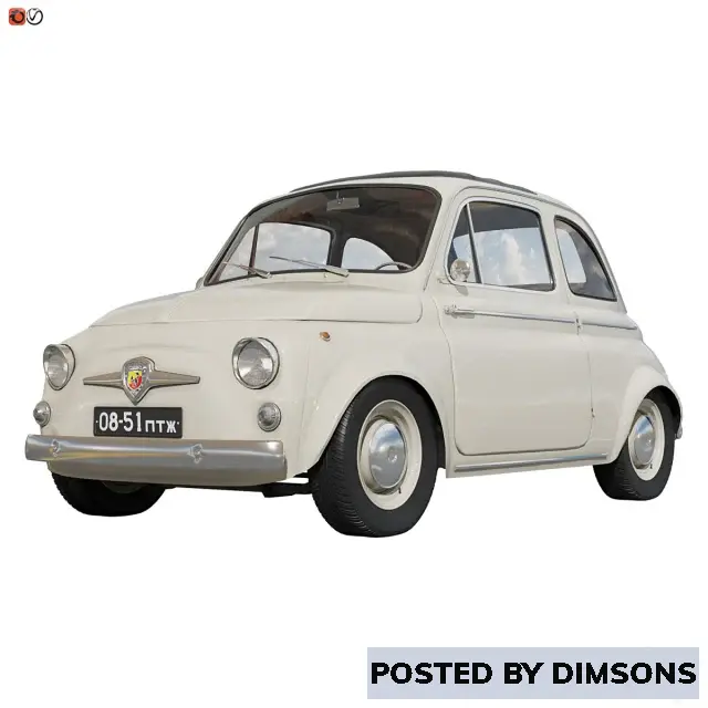 Vehicles, cars Fiat abarth 500 - 3D Model