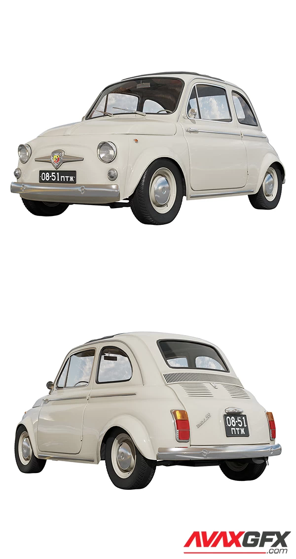 Fiat Abarth 500 3D Model