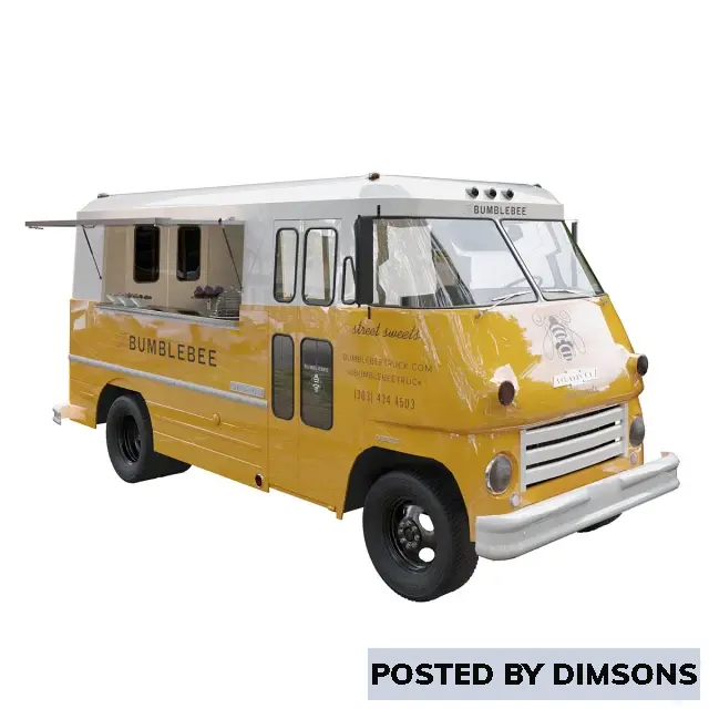 Vehicles, cars Food truck chevrolet - 3D Model