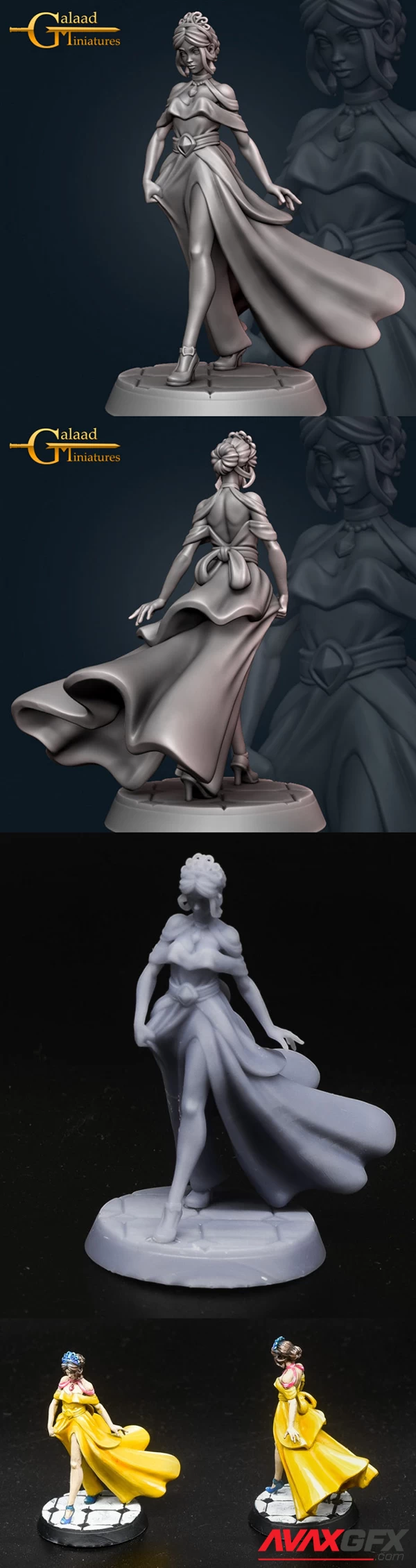 Galaad Miniatures – Princess – 3D Print