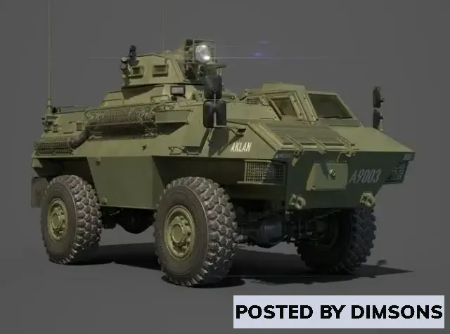 Military GKN Sankey Simba Armored Personnel Carrier - 3D Model