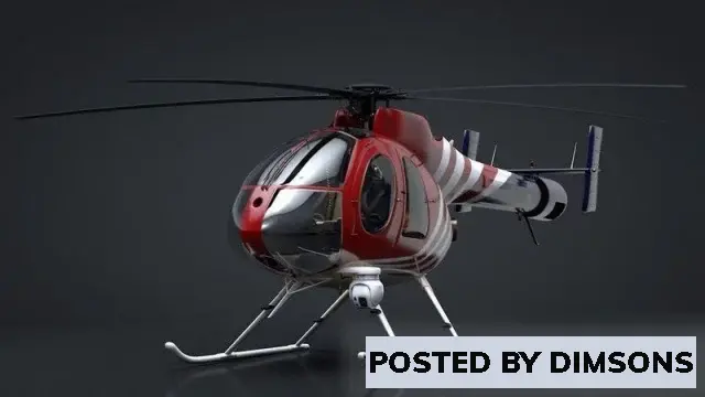 Aircraft Helicopter civil MD-520N NOTAR - 3D Model