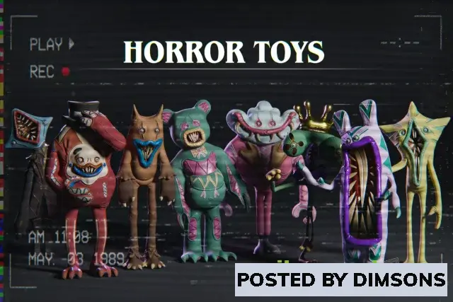 Unity 3D-Models Horror Plush Toys - Spooky Mascot Creatures v1.0