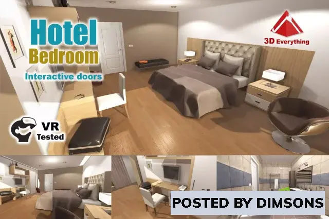 Unity 3D-Models Hotel room v1.3