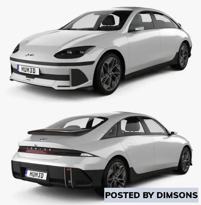 Vehicles, cars Hyundai Ioniq 6 2023 - 3D Model