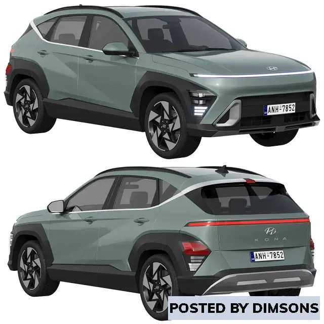 Vehicles, cars Hyundai Kona 2024 - 3D Model