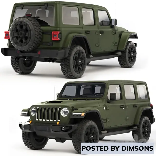 Vehicles, cars Jeep Wrangler 392 2022 - 3D Model