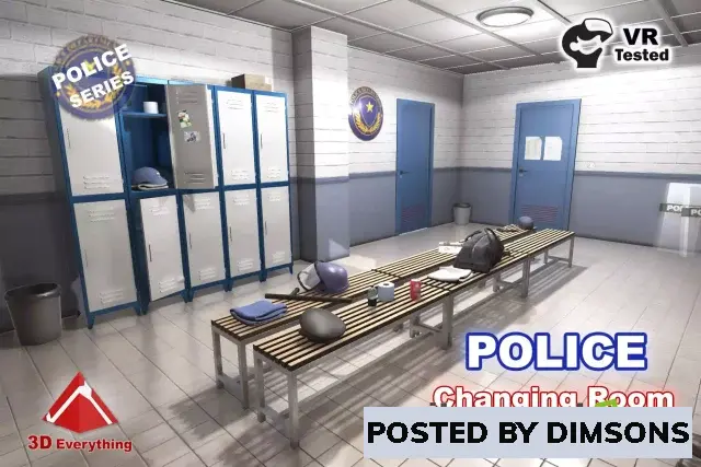 Unity 3D-Models Police Changing Room v1.2