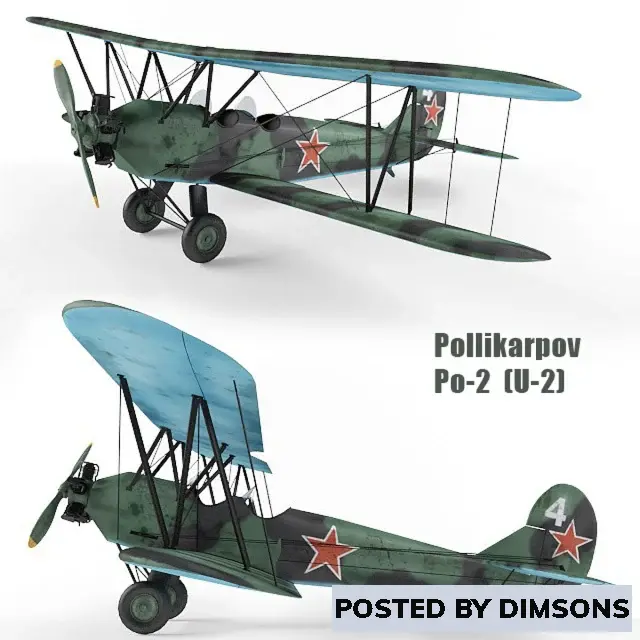 Aircraft Polikarpov Po-2 - 3D Model