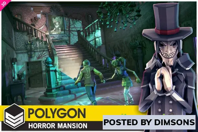 Unity 3D-Models POLYGON Horror Mansion - Low Poly 3D Art by Synty v1.06