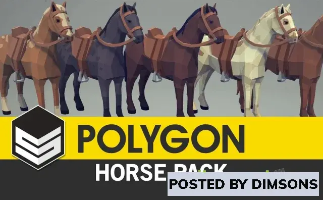 Unreal Engine Characters POLYGON - Horse Pack (UE) v5.2