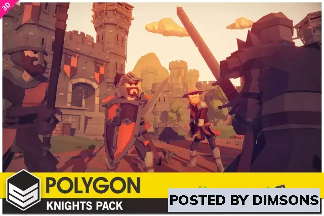 Unity 3D-Models POLYGON Knights - Low Poly 3D Art by Synty v1.5