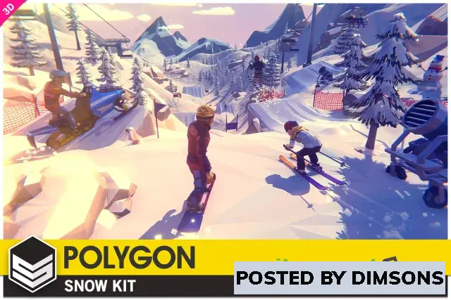 Unity 3D-Models POLYGON Snow Kit - Low Poly 3D Art by Synty v1.3