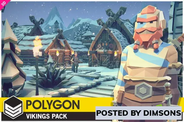 Unity 3D-Models POLYGON Vikings - Low Poly 3D Art by Synty v1.3 (Sep 14, 2023)