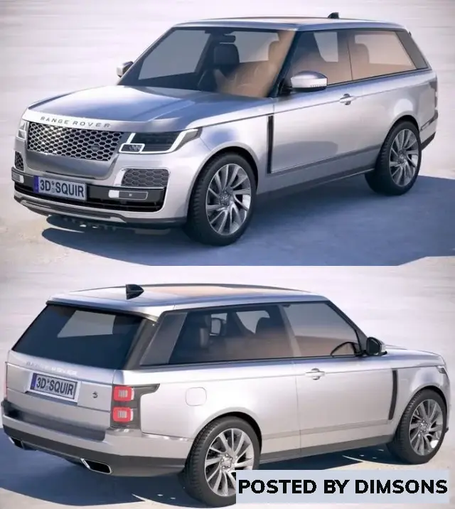 Vehicles, cars Range Rover SV Coupe 2019 - 3D Model