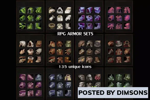 Unity 2D RPG Armor Sets v1.0