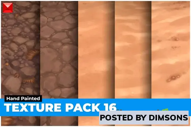 Unity 2D Sand Dirt Texture Pack 16 Hand Painted v1.0