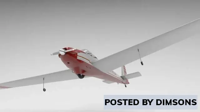 Aircraft Scheibe Falke SF-25 Aircraft - 3D Model