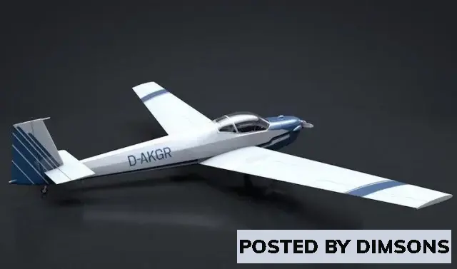 Aircraft Scheibe Falke SF-25 Motorglider - 3D Model