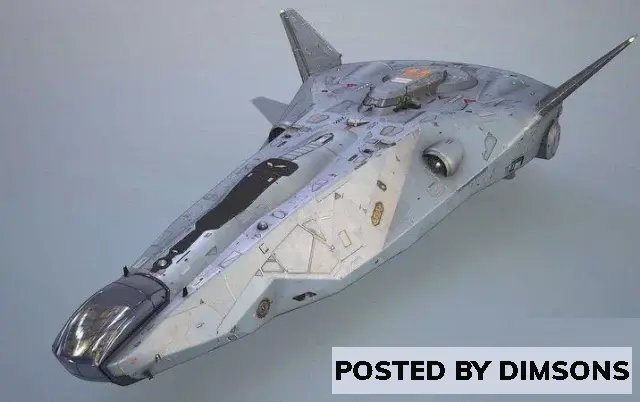 Aircraft Sci-fi Corvette - 3D Model