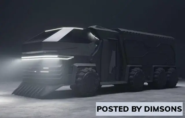 Vehicles, cars Scifi futuristic cyberpunk truck - 3D Model
