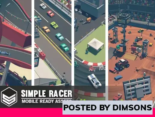 Unity 3D-Models Simple Racer - Cartoon Assets v1.3