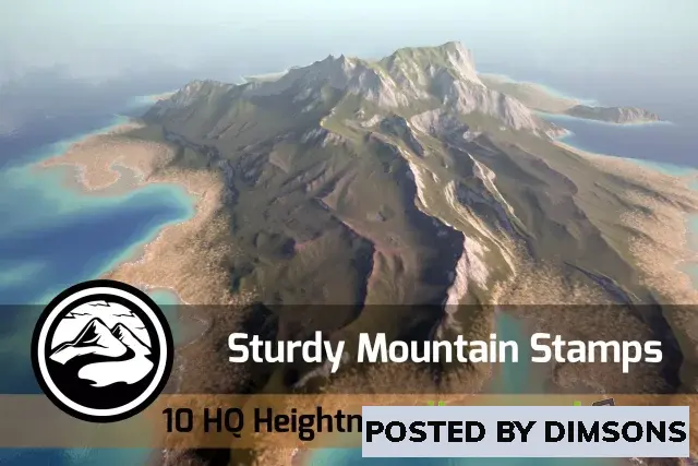 Unity 3D-Models Sturdy Mountains - Stamp Pack v1.0