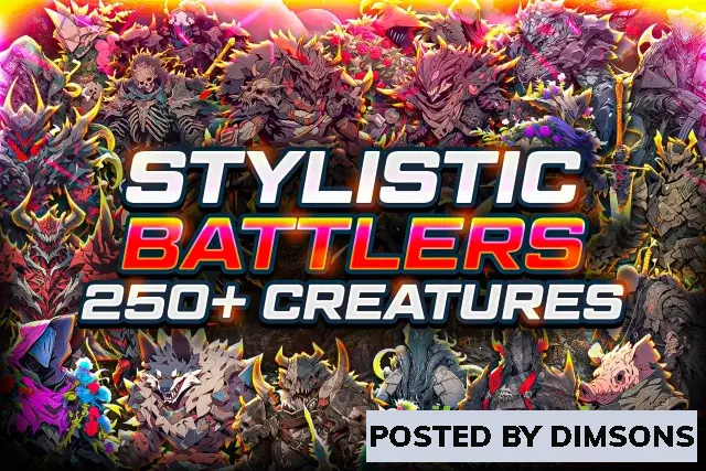 Unity 2D Stylistic RPG Battlers - 440+ Creatures v1.0