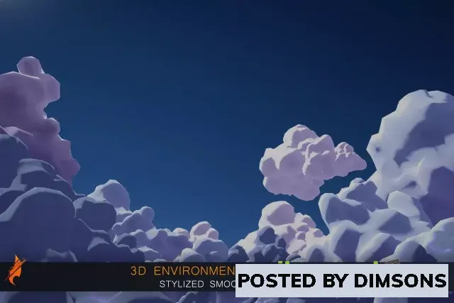 Unity 3D-Models Stylized Smooth Clouds v2.00