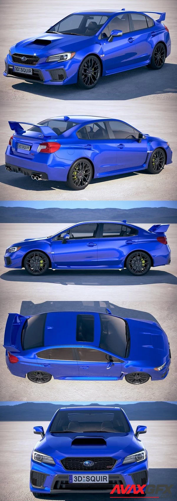 Subaru WRX STI S209 2019 3D Model