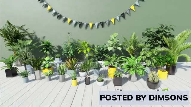 Unreal Engine ArchViz Tropical House Plants v4.19-4.27, 5.0-5.3