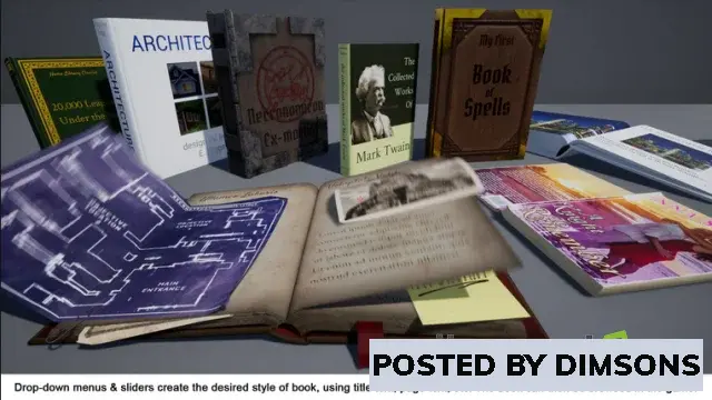 Unreal Engine Props Ultra-Custom Animated Books with Localized Text and Journal/Scrapbook System ...