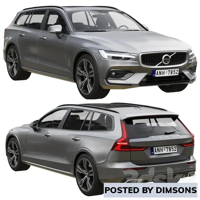 Vehicles, cars Volvo V60 - 3D Model