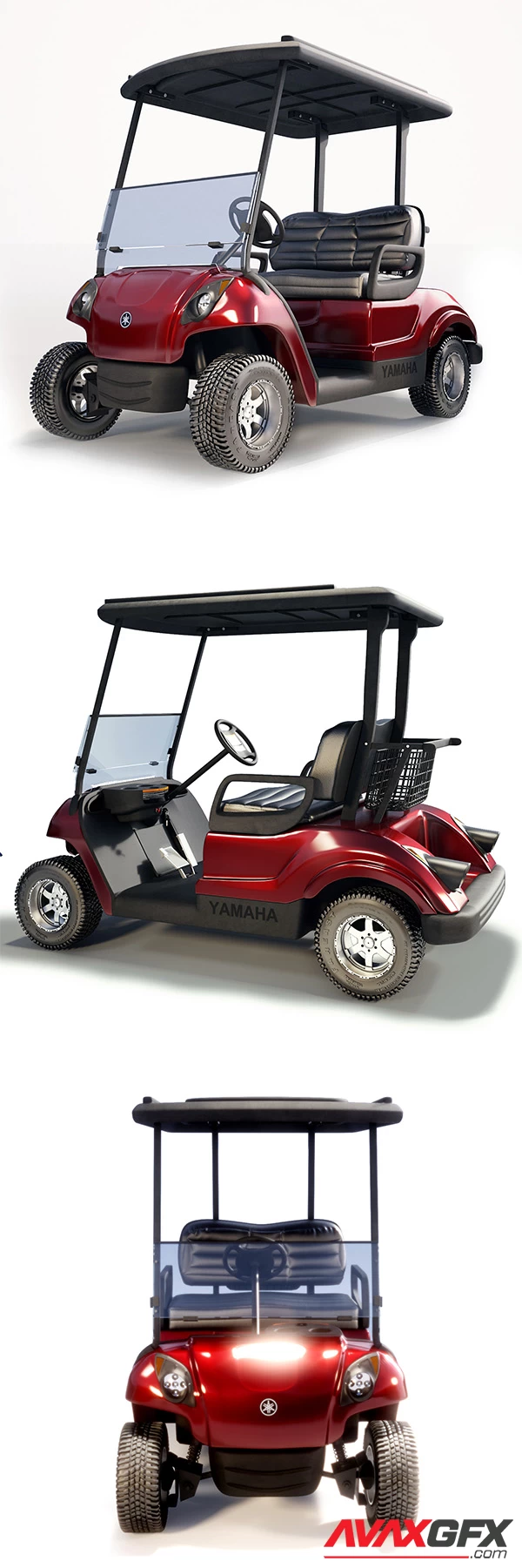 Yamaha Golf Car 3D Model